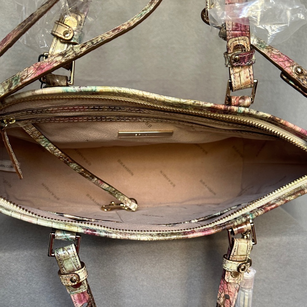 Brahmin Mini Asher Amethyst Melbourne Crossbody Tote Shoulder Bag New with Tags - Picture 12 of 16